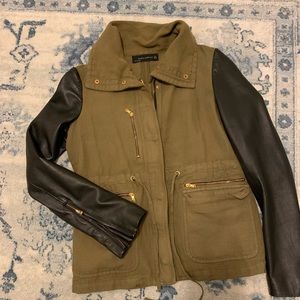 Zara mixed textile jacket